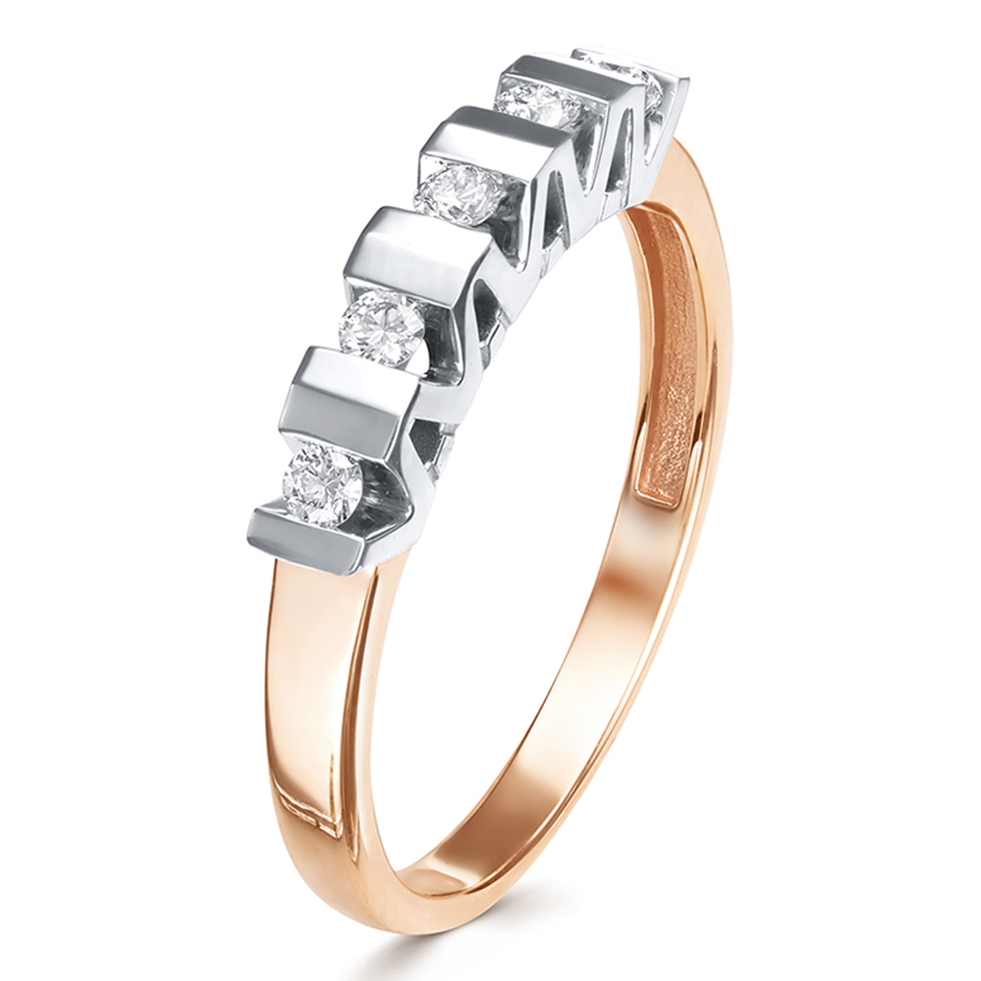 Кольцо, золото, бриллиант, 3402-110